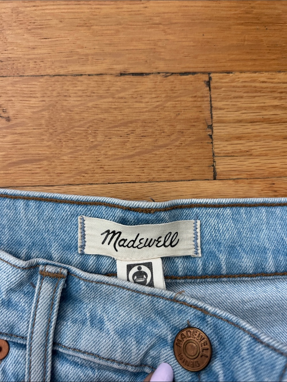 Madewell The Perfect Vintage Wide Log Crop Jean - Picture 2 of 4